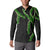 Hawaii Maile Lei Button Sweatshirt Aloha Black Color