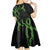 Hawaii Maile Lei Kid Short Sleeve Dress Aloha Black Color