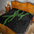 Hawaii Maile Lei Quilt Aloha Black Color