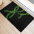 Hawaii Maile Lei Rubber Doormat Aloha Black Color