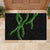Hawaii Maile Lei Rubber Doormat Aloha Black Color