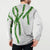 Hawaii Maile Lei Button Sweatshirt Aloha White Color