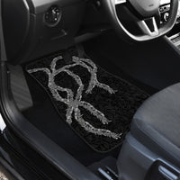 Hawaii Maile Lei Car Mats Aloha Grayscale Color