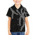 Hawaii Maile Lei Kid Hawaiian Shirt Aloha Grayscale Color