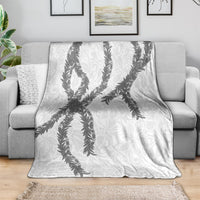 Hawaii Maile Lei Blanket Aloha The Grey Color