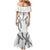 Hawaii Maile Lei Family Matching Mermaid Dress and Hawaiian Shirt Aloha The Grey Color