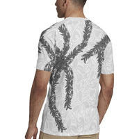 Hawaii Maile Lei Rugby Jersey Aloha The Grey Color