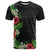 Hawaii Tropical Flowers and Leaves T Shirt Tapa Pattern Colorful Mode