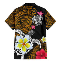 Hawaii Turtle and Tropical Flower Family Matching Mermaid Dress and Hawaiian Shirt Polynesian Pattern