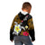 Hawaii Turtle and Tropical Flower Kid Hoodie Polynesian Pattern