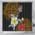Hawaii Turtle and Tropical Flower Shower Curtain Polynesian Pattern