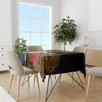 Hawaii Turtle and Tropical Flower Tablecloth Polynesian Pattern