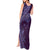 Hawaiian Manta Ray and Polynesian Tribal Tattoo Tank Maxi Dress Purple Color LT03