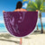 Hawaiian Manta Ray and Polynesian Tribal Tattoo Beach Blanket Pink Color LT03