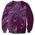 Hawaiian Manta Ray and Polynesian Tribal Tattoo Sweatshirt Pink Color LT03