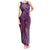 Hawaiian Manta Ray and Polynesian Tribal Tattoo Tank Maxi Dress Pink Color LT03
