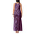 Hawaiian Manta Ray and Polynesian Tribal Tattoo Tank Maxi Dress Pink Color LT03