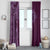 Hawaiian Manta Ray and Polynesian Tribal Tattoo Window Curtain Pink Color LT03