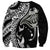 Hawaiian Manta Ray and Polynesian Tribal Tattoo Sweatshirt Black Color LT03