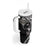 Hawaiian Manta Ray and Polynesian Tribal Tattoo Tumbler With Handle Black Color