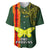 Papua New Guinea Oro Province Baseball Jersey PNG Birds Of Paradise Polynesian Arty Style LT03 Green - Polynesian Pride