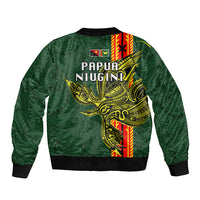 Papua New Guinea Oro Province Bomber Jacket PNG Birds Of Paradise Polynesian Arty Style LT03 - Polynesian Pride