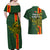 Papua New Guinea Oro Province Couples Matching Off Shoulder Maxi Dress and Hawaiian Shirt PNG Birds Of Paradise Polynesian Arty Style LT03 - Polynesian Pride