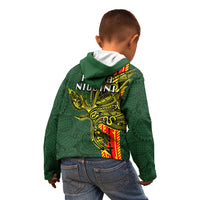 Papua New Guinea Oro Province Kid Hoodie PNG Birds Of Paradise Polynesian Arty Style LT03 - Polynesian Pride