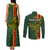 Custom Papua New Guinea Oro Province Couples Matching Tank Maxi Dress and Long Sleeve Button Shirts PNG Birds Of Paradise Polynesian Arty Style LT03 - Polynesian Pride