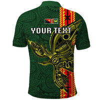 Custom Papua New Guinea Oro Province Polo Shirt PNG Birds Of Paradise Polynesian Arty Style LT03 - Polynesian Pride