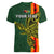 Custom Papua New Guinea Oro Province Women V Neck T Shirt PNG Birds Of Paradise Polynesian Arty Style LT03 - Polynesian Pride