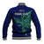 Custom Papua New Guinea Bougainville Baseball Jacket PNG Birds Of Paradise Polynesian Arty Style LT03 - Polynesian Pride