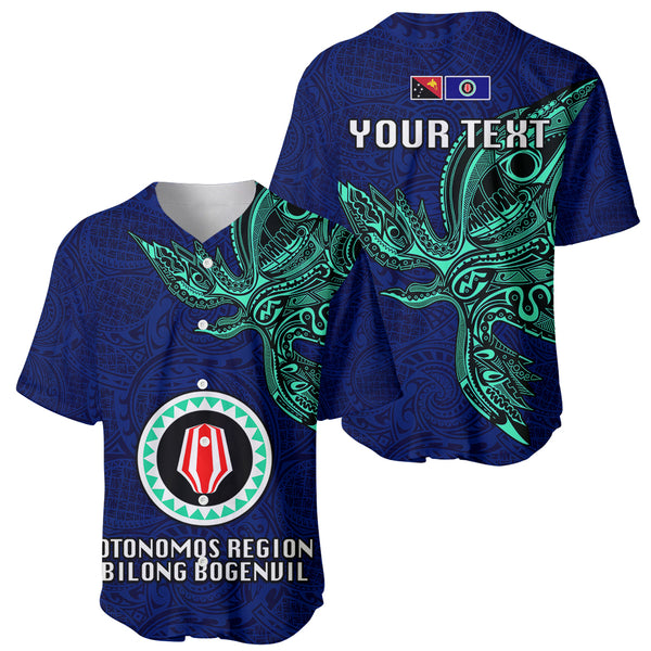 Papua New Guinea Sandaun Province Baseball Jersey PNG Birds Of Paradise Polynesian Arty Style LT03