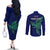 Custom Papua New Guinea Bougainville Couples Matching Off The Shoulder Long Sleeve Dress and Long Sleeve Button Shirts PNG Birds Of Paradise Polynesian Arty Style LT03 - Polynesian Pride