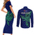 Custom Papua New Guinea Bougainville Couples Matching Short Sleeve Bodycon Dress and Long Sleeve Button Shirts PNG Birds Of Paradise Polynesian Arty Style LT03 - Polynesian Pride