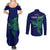 Custom Papua New Guinea Bougainville Couples Matching Summer Maxi Dress and Long Sleeve Button Shirts PNG Birds Of Paradise Polynesian Arty Style LT03 - Polynesian Pride
