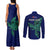 Custom Papua New Guinea Bougainville Couples Matching Tank Maxi Dress and Long Sleeve Button Shirts PNG Birds Of Paradise Polynesian Arty Style LT03 - Polynesian Pride