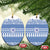 Scottish Christmas Ceramic Ornament Scotland Thistle and Celtic Knot White-Blue Color - Polynesian Pride