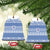 Scottish Christmas Ceramic Ornament Scotland Thistle and Celtic Knot White-Blue Color - Polynesian Pride