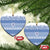 Scottish Christmas Ceramic Ornament Scotland Thistle and Celtic Knot White-Blue Color - Polynesian Pride