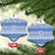 Scottish Christmas Ceramic Ornament Scotland Thistle and Celtic Knot White-Blue Color - Polynesian Pride