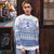 Scottish Christmas Ugly Christmas Sweater Scotland Thistle and Celtic Knot White-Blue Color - Polynesian Pride