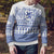 Scottish Christmas Ugly Christmas Sweater Scotland Thistle and Celtic Knot White-Blue Color - Polynesian Pride