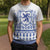 Scottish Christmas Knitted V-Neck Vest Scotland Thistle and Celtic Knot White-Blue Color - Polynesian Pride