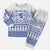 Scottish Christmas Pajama Set Scotland Thistle and Celtic Knot White-Blue Color - Polynesian Pride