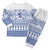 Scottish Christmas Pajama Set Scotland Thistle and Celtic Knot White-Blue Color - Polynesian Pride