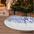 Scottish Christmas Tree Skirt Scotland Thistle and Celtic Knot White-Blue Color - Polynesian Pride