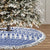 Scottish Christmas Tree Skirt Scotland Thistle and Celtic Knot White-Blue Color - Polynesian Pride