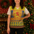 Scottish Christmas Knitted V-Neck Vest Scotland Thistle and Celtic Knot Yellow-Red Color - Polynesian Pride