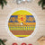 Scottish Christmas Tree Skirt Scotland Thistle and Celtic Knot Yellow-Red Color - Polynesian Pride